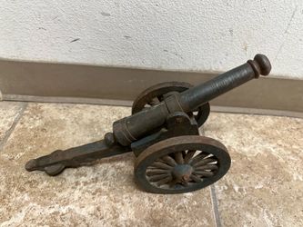 Vintage cast iron miniature cannon