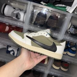 Jordan 1 Retro Low OG SP 'Travis Scott Medium Olive'