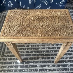 Engraved Side Table 
