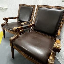 Mitchel Litt  concept House Louis XVI Leather Kings Sofa  Table Embraced Chair Wood Man Cave Garage Wooden  Office Lawyer Doctors 