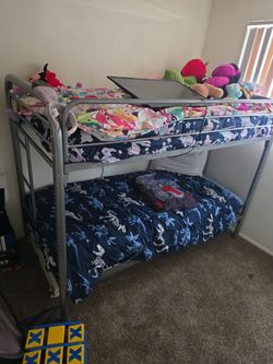 Bunk beds, toys, king bed set