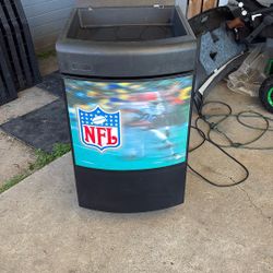 Slightly used NFL fridge
