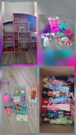 Barbie House & 40 barbies