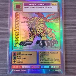 1999 Digimon SaberLeomon 1st Edition Holo Foil Mega Level St-34 Bandai Card  - NM for Sale in San Diego, CA - OfferUp