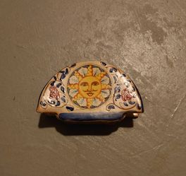 Vintage S. Stefano Ceramic Italian Sunburst Napkin Holder