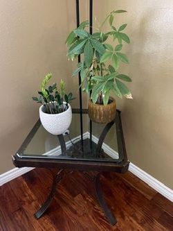 Iron/Glass End Table