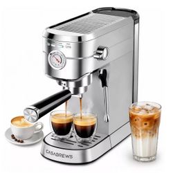 Casabrew Espresso Machine + Bean Grinder 