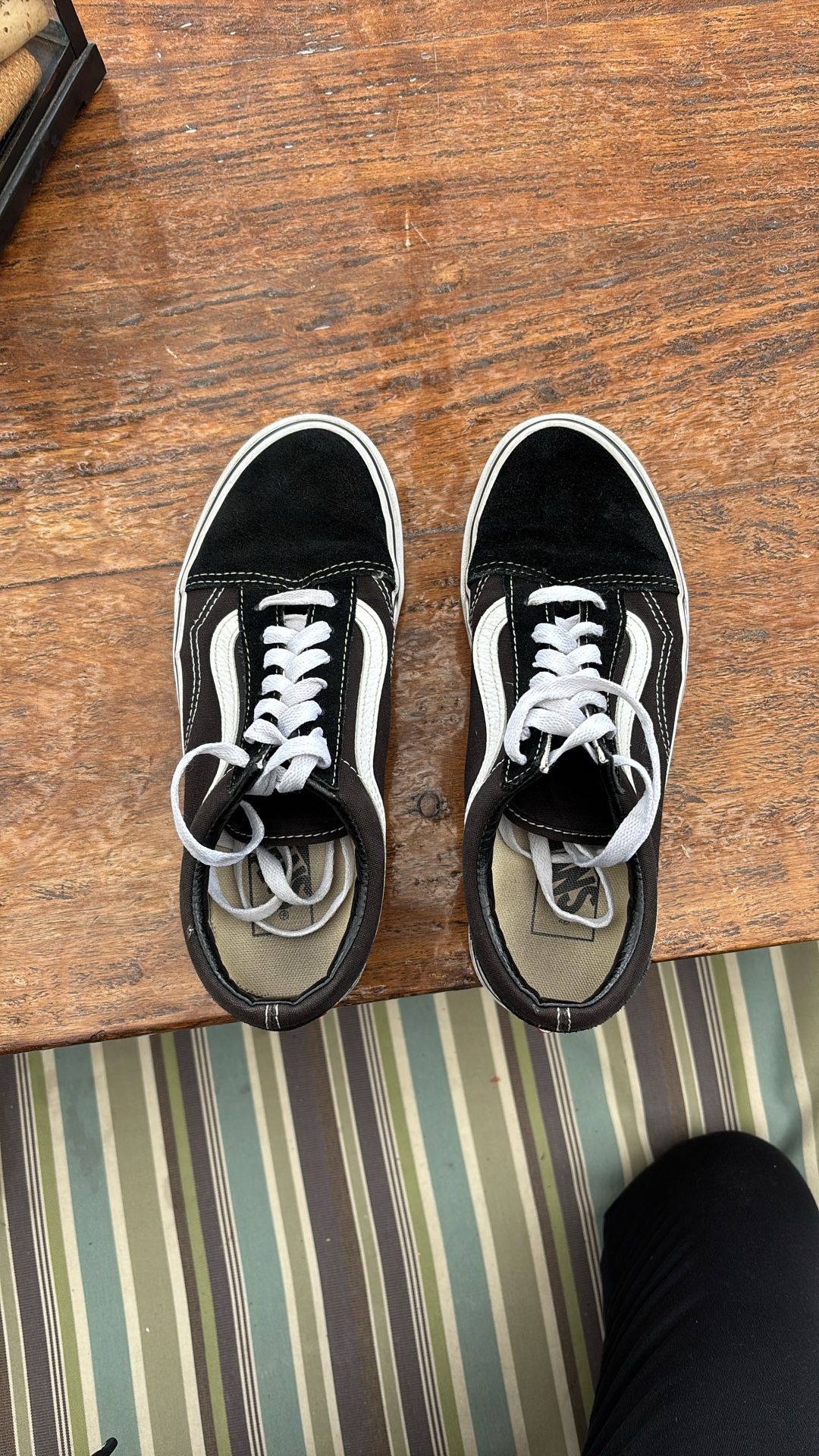 Old School Black Vans Shoes