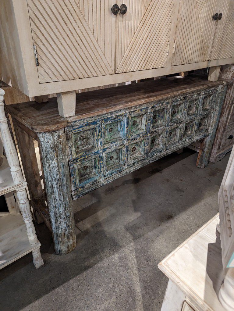 Architectural Salvage Wooden Console