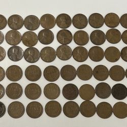 Wheat Pennies and Lincoln Memorial Cents