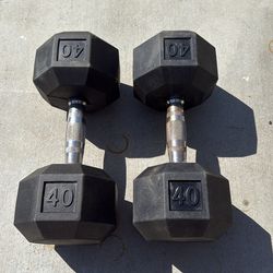 40 Lb Dumbbells