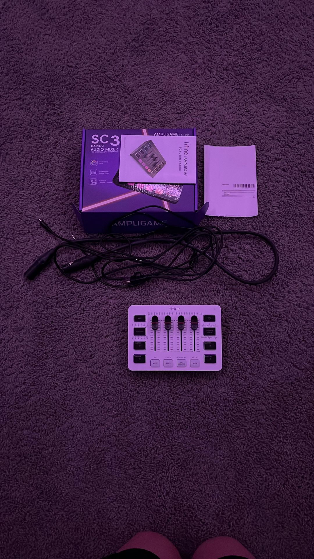 fifine amplifier sc3 gaming audio mixer