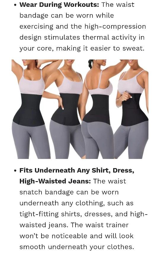 Snatch Bandage  Waist trainer, Tight fitted dresses, Waist