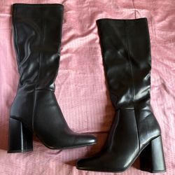 Madden Girl Black Heeled Ankle Boots