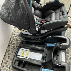 Graco SnugRide 35 Lite LX Infant Car Seat With Two Bases