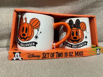 Disney Halloween Mickey & Minnie Mug Set