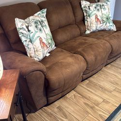 couch recliner both sides 