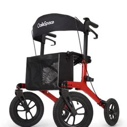 OasisSpace Rolling Walker with Pneumatic Tires - Well-Trusted for (G041)