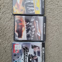 Fast and Furious 4k Blurays