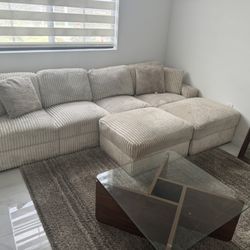 Living Room Set (couch/table/mirror/& Rug)