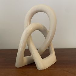Geometric Smooth Soapstone Love Sculpture 