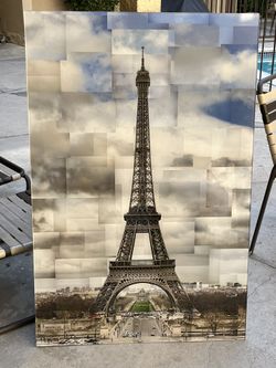 Eiffel Tower Photography Glass Portrait