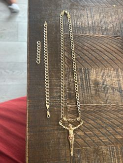 14k gold curb chain