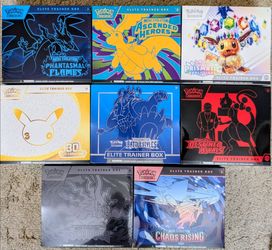 Pokemon Elite Trainer Boxes ETBs