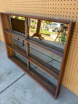 Wooden Plate Display Rack Wall Shelf