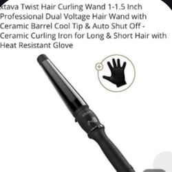 xtava Twist Hair Curling Wand 