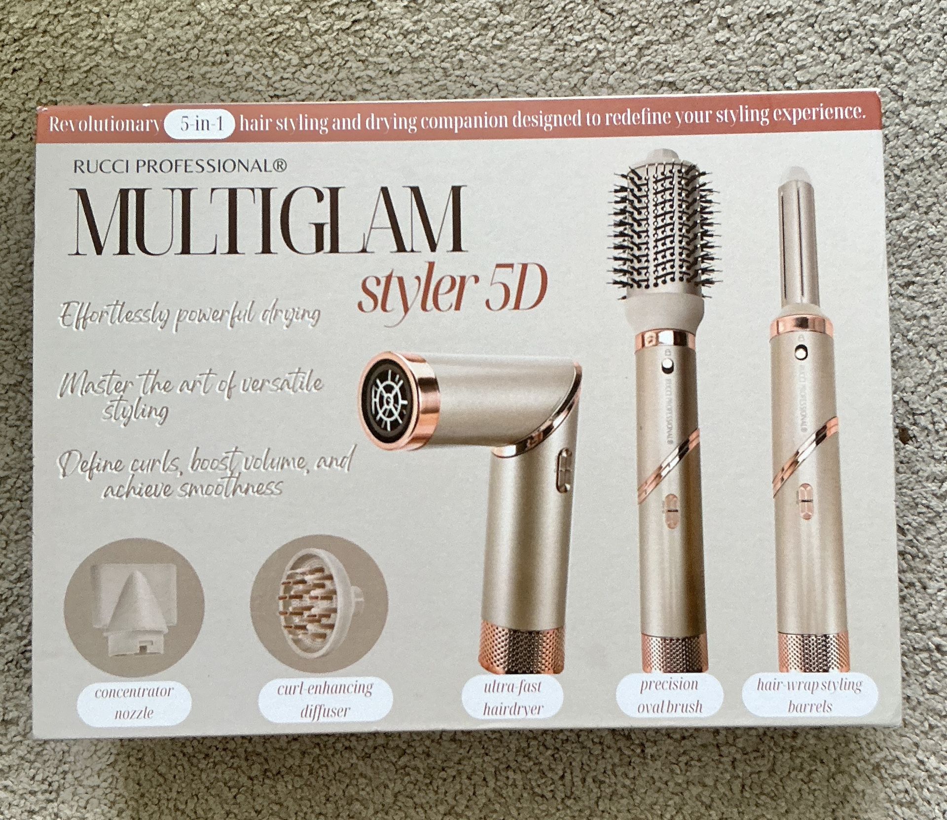 RUCCI Professional Multiglam 5 in 1 hair styler 5D