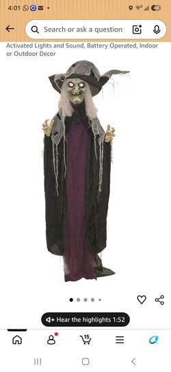 Haunted hill farm animatronic witch