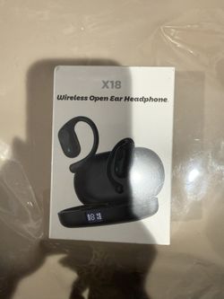 Open Ear Headphones, Bluetooth Headphones 5.3 Sports with Smart Digital Display, 36H Playtime, IP54 Waterproof, Wireless Earbuds Lightweight Design Fi