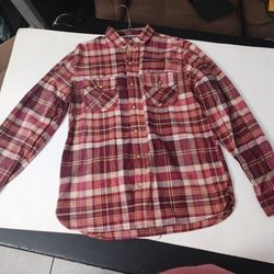 Levi's Medium Red Checkered Button-up Shirt Vintage