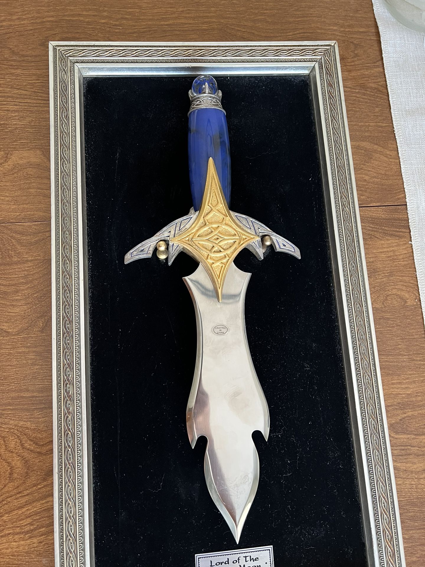 FRANKLIN MINT -- LORD OF THE ARCTIC MOON ART KNIFE / DAGGER BY