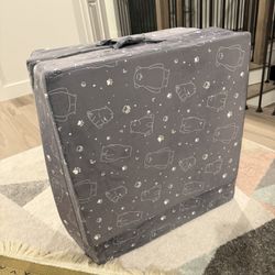 Light Grey portable toddler travel Sleeper.