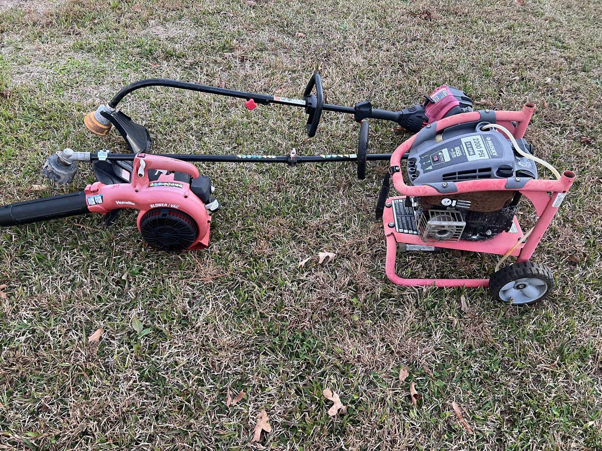 Bunch of yard equipment 