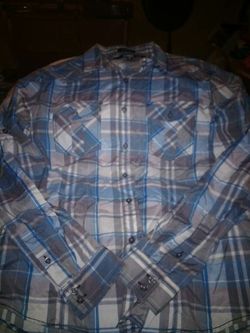 Boy's ( Carbon) Button Down Long Sleeve Shirt