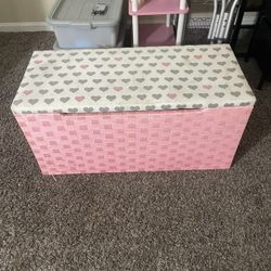 Pink Storage Bench