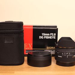 Canon EF Sigma 15mm f2.8 Fisheye Lens
