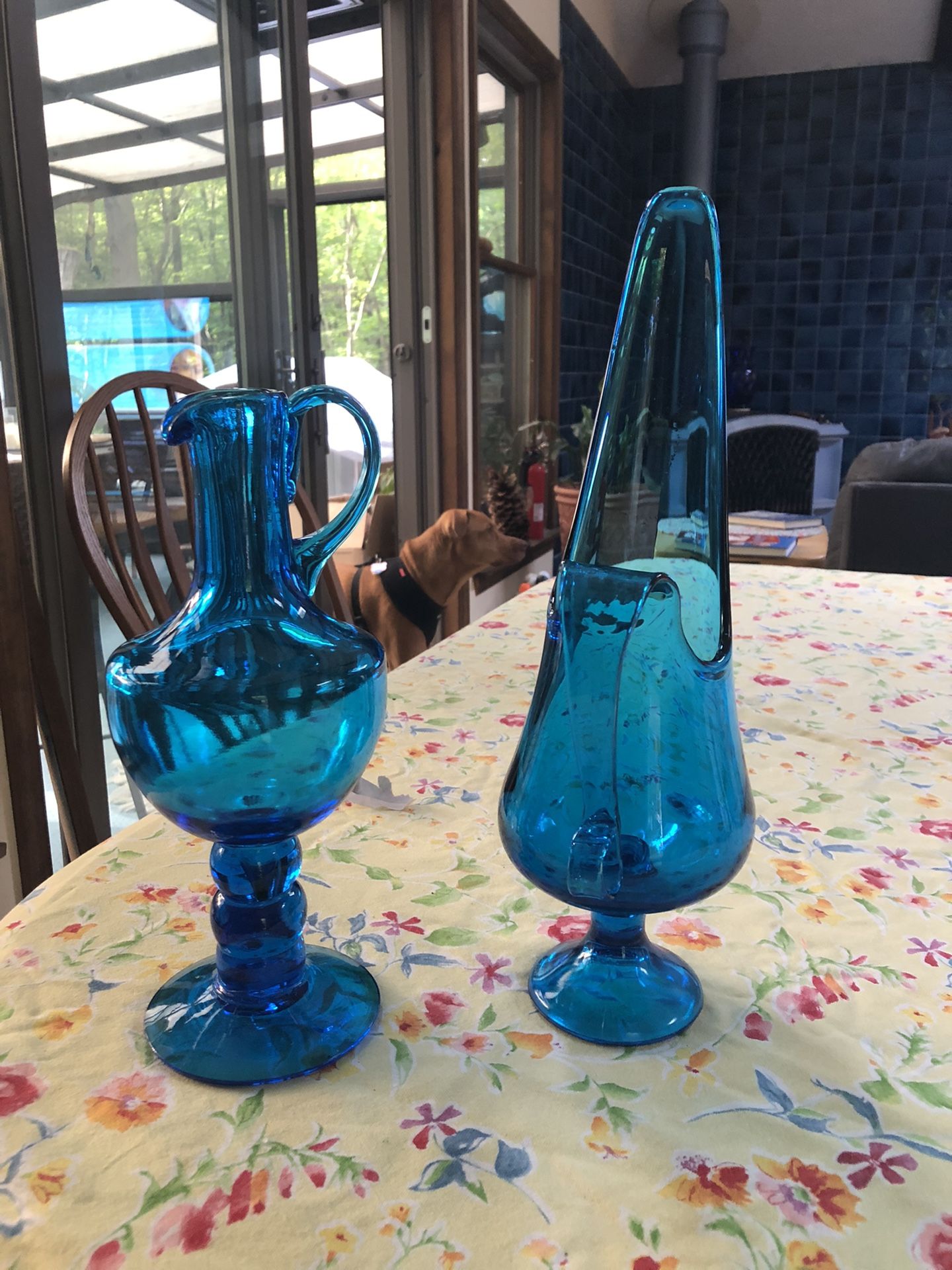 Beautiful Blue Glassware