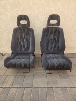 94-01 Acura front seats *confetti grey*