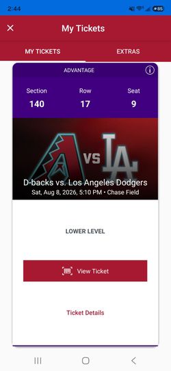Diamondbacks  Vs Dodgers