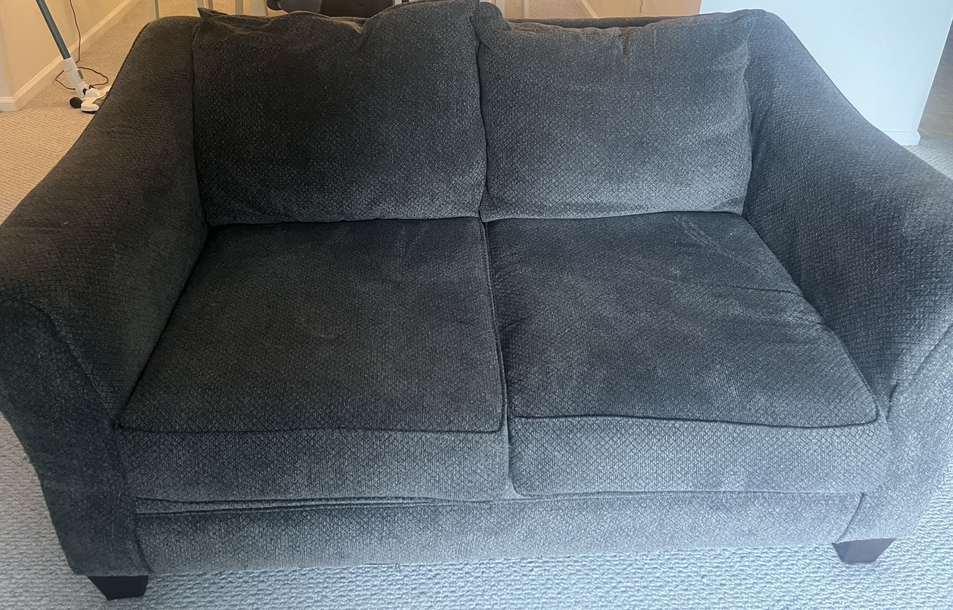 Couch & Love Seat Dark Grey