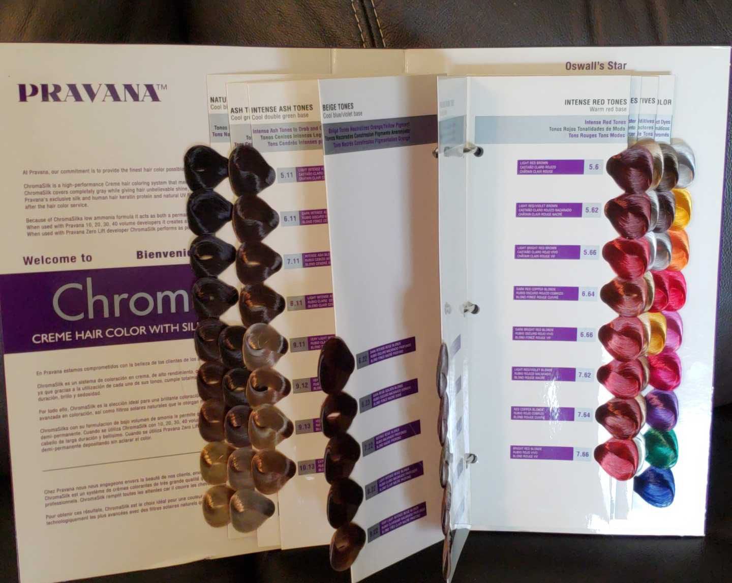 Pravana color Swatch book