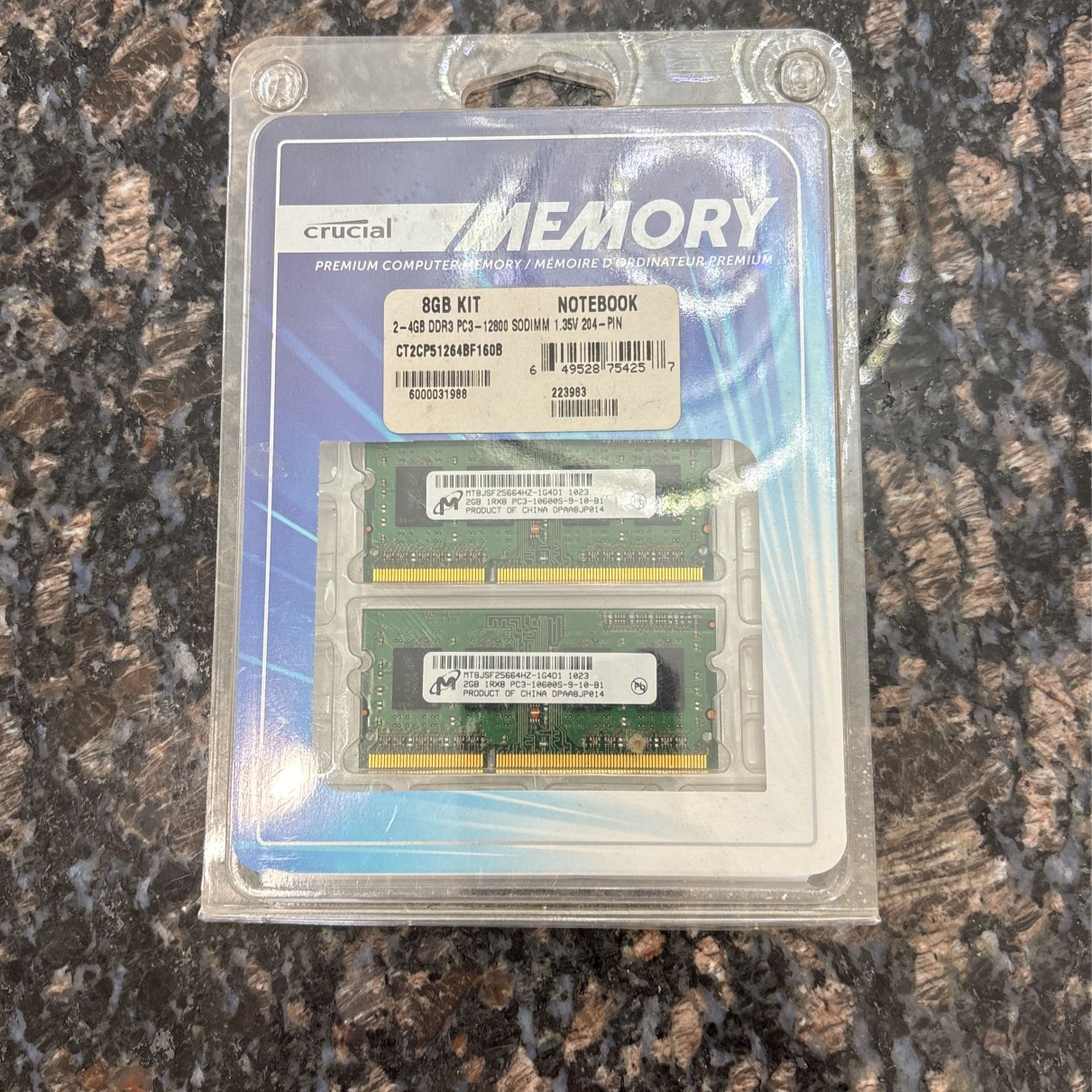 Memory 8GB Kit Notebook
