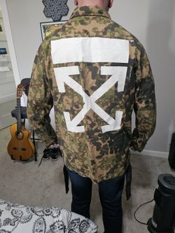 Off White Camouflage Jacket