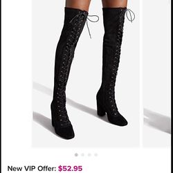 Knee High Lace up Boots - Shoe Dazzle