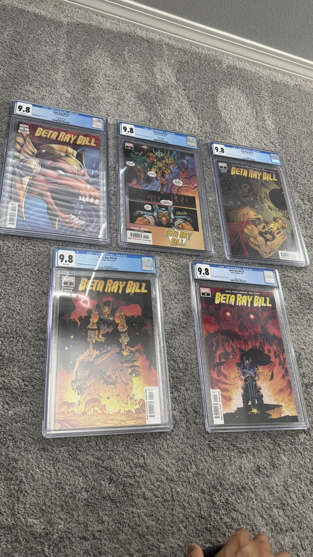 Beta Ray Bill 1-5 CGC 9.8 Daniel Warren Johnson 2021