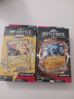 Pokémon TCG ex Battle Deck 2-Pack Tapu Koko ex & Lucario ex 60 Cards